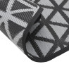 Alfombra de exterior PP negro Ø120 cm 5