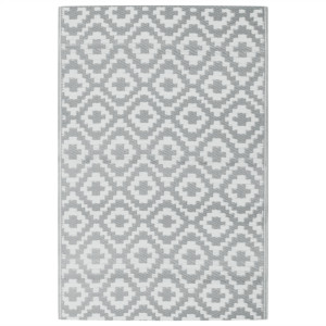 Alfombra de exterior PP gris 120x180 cm H