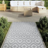Alfombra de exterior PP gris 120x180 cm 3