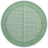 Alfombra de exterior PP verde Ø160 cm 2