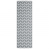 Alfombra de exterior PP gris 80x250 cm 2