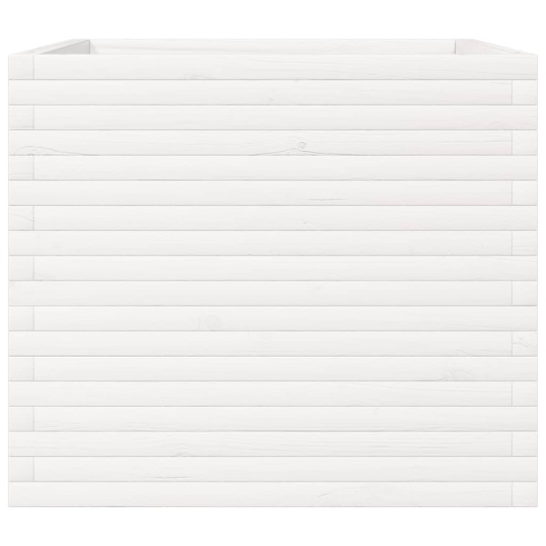 Jardinera madera maciza de pino blanco 80x80x68.5 cm M 5