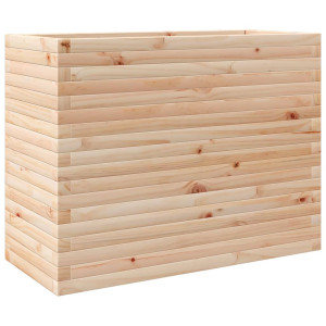 Jardinera madera maciza de pino 90x40x68.5 cm H