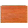 Jardinera madera maciza de pino marrón cera 110x40x68.5 cm 5