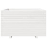 Jardinera madera maciza de pino blanco 80x80x49.5 cm 5