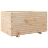 Jardinera madera maciza de pino 90x60x49.5 cm 2