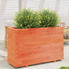 Jardinera madera maciza de pino marrón cera 110x40x72.5 cm 3