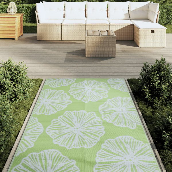 Alfombra de exterior PP verde 120x180 cm M 3