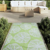 Alfombra de exterior PP verde 120x180 cm 3