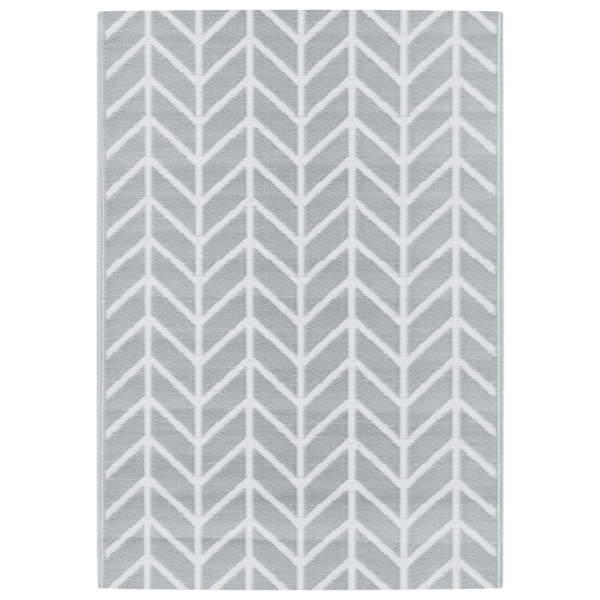 Alfombra de exterior PP gris 140x200 cm M 2