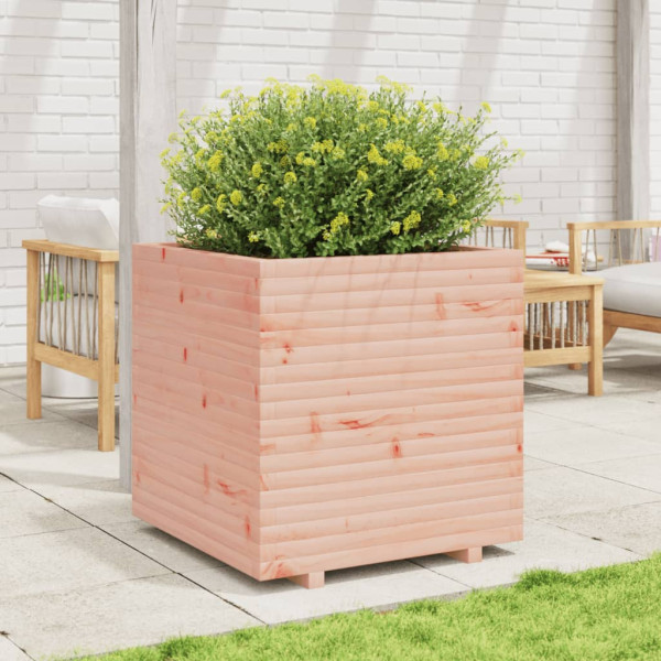 Vaso/floreira de jardim 70x70x72.5 cm madeira de douglas maciça M 3