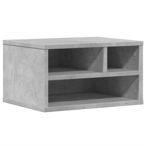 Soporte impresora madera ingeniería gris hormigón 40x32x22.5 cm H