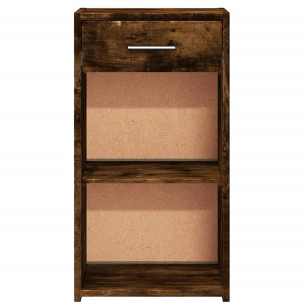 Mesa de cabeceira 35x34x65 cm derivados madeira carvalho fumado M 5