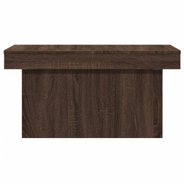 Mesa de centro madera de ingeniería marrón roble 80x55x40 cm M 5