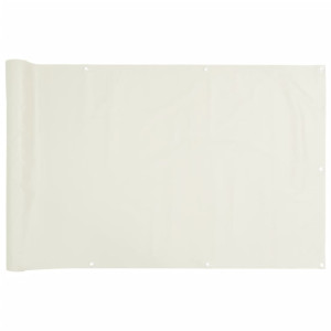 Tela de privacidade para varanda 300x75 cm PVC branco H