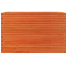Jardinera madera maciza de pino marrón cera 110x60x68.5 cm 5