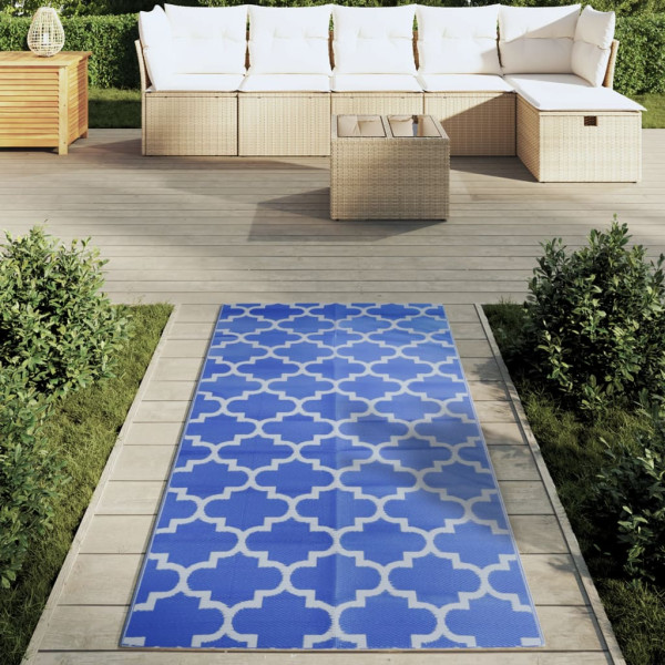 Tapete de exterior 80x150 cm ARAKIL PP azul M 3