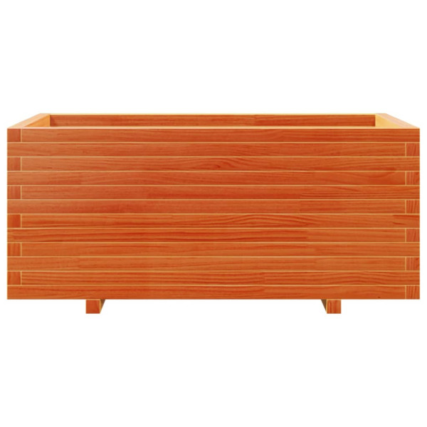 Vaso/floreira jardim 110x60x49.5 cm pinho maciço castanho mel M 5