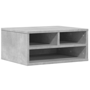 Soporte impresora madera ingeniería gris hormigón 49x40x22.5 cm H