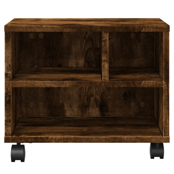 Suporte para impressora com rodas 41x32x34.5 cm carvalho fumado M 5