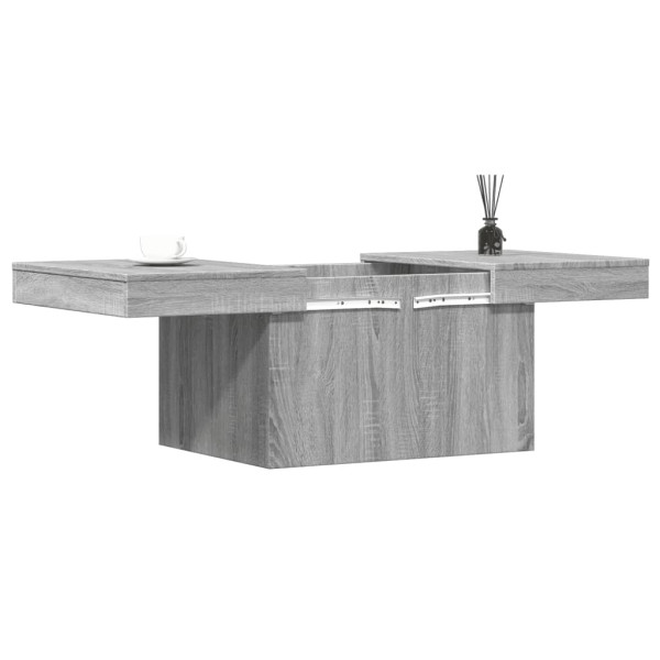 Mesa de centro 100x55x40 cm derivados de madeira cinza sonoma M 4