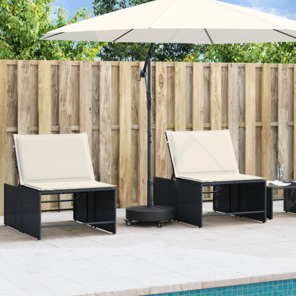 Base p/ guarda-sol c/ rodas p/ postes de Ø38/48mm 27 kg redondo M 3