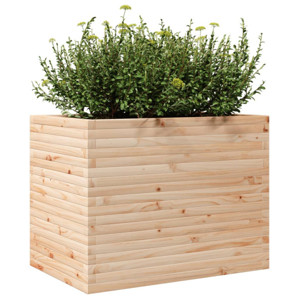Jardinera madera maciza de pino 90x60x68.5 cm M 4