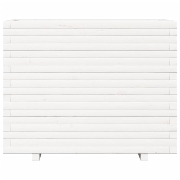 Jardinera madera maciza de pino blanco 90x60x72.5 cm M 5