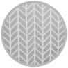 Alfombra de exterior PP gris Ø160 cm 2