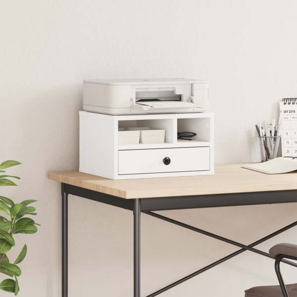 Soporte de impresora madera ingeniería blanco 40x32x22.5 cm M 3