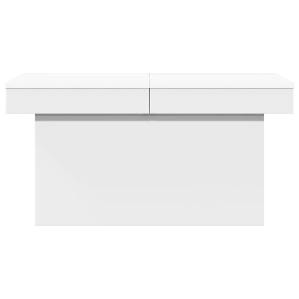 Mesa de centro madera de ingeniería blanco 100x55x40 cm M 5