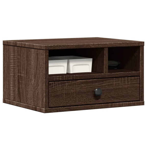 Soporte impresora madera ingeniería marrón roble 40x32x22.5 cm M 4