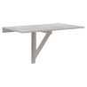 Mesa de pared plegable contrachapada gris hormigón 100x60x56 cm 2