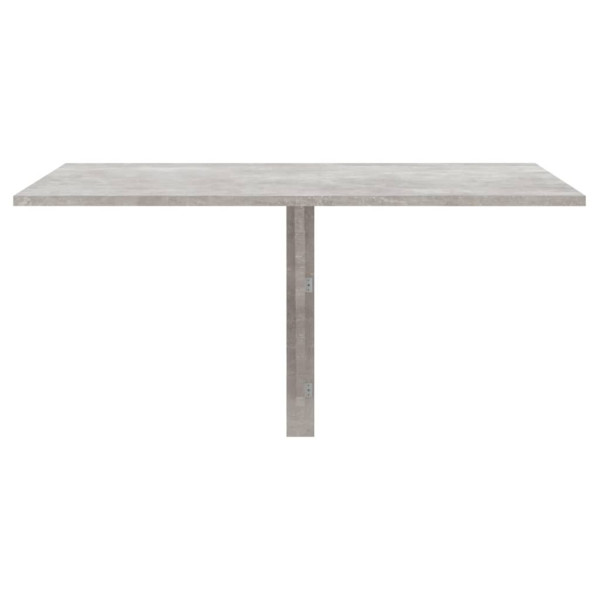 Mesa de pared plegable contrachapada gris hormigón 100x60x56 cm M 3