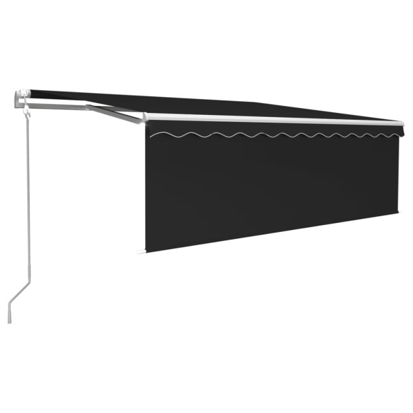 Toldo retráctil automático con persiana gris antracita 4.5x3 m M 2