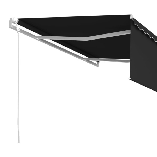 Toldo retrátil automático com estore 4.5x3 m antracite M 5