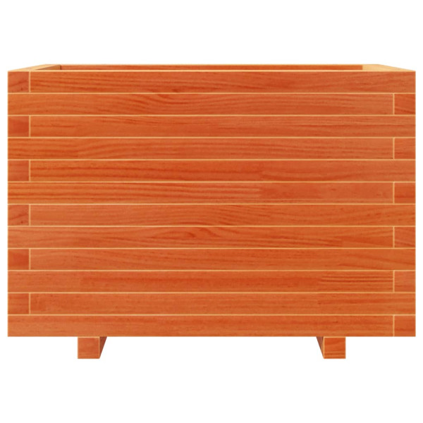 Vaso/floreira de jardim 70x40x49.5 cm pinho maciço castanho mel M 5