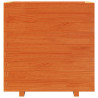 Jardinera madera maciza de pino marrón cera 70x40x72.5 cm 5