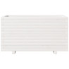 Jardinera madera maciza de pino blanco 90x40x49.5 cm 5
