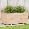 Jardinera madera maciza de pino 110x60x49.5 cm 1