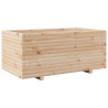 Jardinera madera maciza de pino 110x60x49.5 cm 2