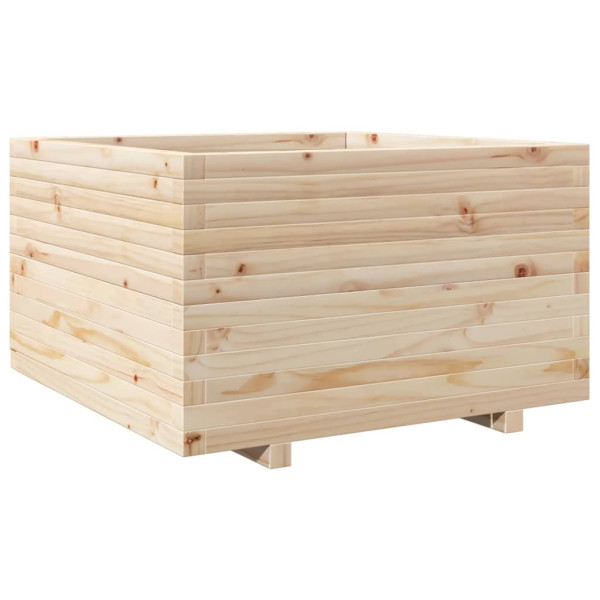Jardinera madera maciza de pino 80x80x49.5 cm M 2