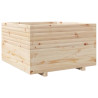 Jardinera madera maciza de pino 80x80x49.5 cm 2
