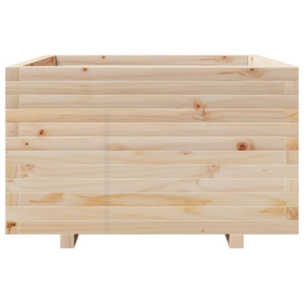Jardinera madera maciza de pino 80x80x49.5 cm M 5