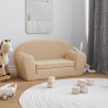 Sofá cama crianças 2 camas plush creme macio 1