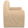 Sofá cama crianças 2 camas plush creme macio 5