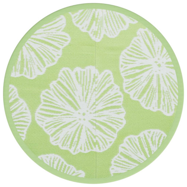 Tapete de exterior Ø120 cm ARAKIL PP Verde M 2