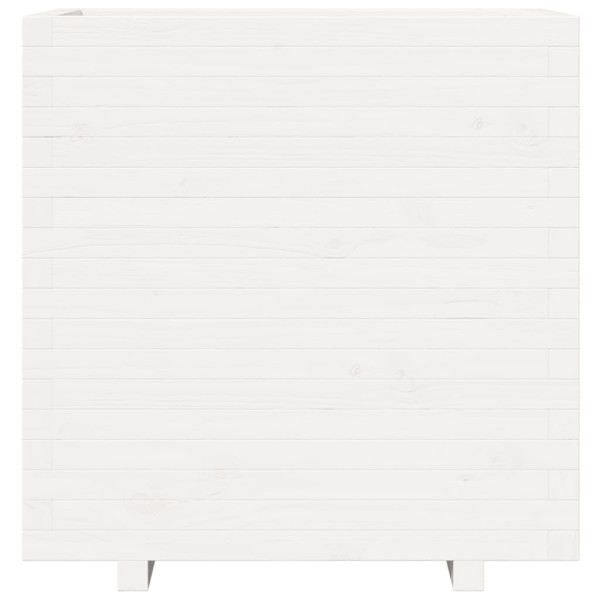 Vaso/floreira de jardim 70x40x72.5 cm pinho maciço branco M 5