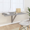 Mesa de pared plegable contrachapada gris Sonoma 100x60x56 cm 1
