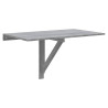 Mesa de pared plegable contrachapada gris Sonoma 100x60x56 cm 2
